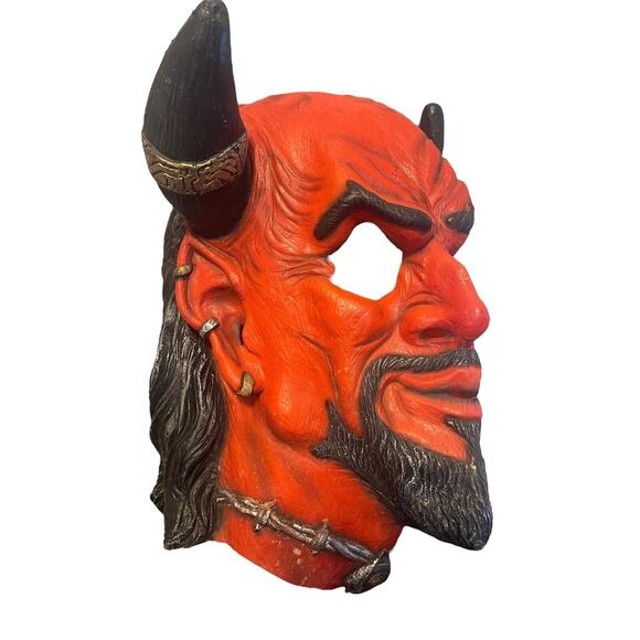 Unholy Overlord Face Mask Illusions Devil Fancy Dress Up Halloween Costume - Picture 2 of 9